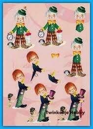 B21 knipvel kinderen clown, Ophalen of Verzenden, Nieuw, Kind, Knipvel