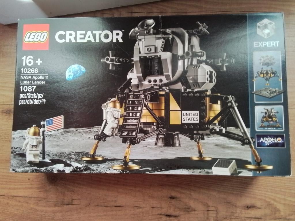 LEGO Creator NASA Apollo 11 Lunar Lander 10266,nieuw, Kinderen en Baby's, Speelgoed | Duplo en Lego, Ophalen of Verzenden, Zo goed als nieuw