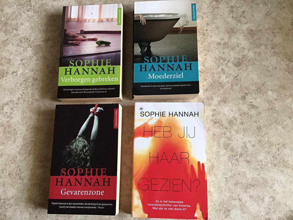 Sophie Hannah - 4 Boeken, Boeken, Ophalen of Verzenden, Zo goed als nieuw, Nederland