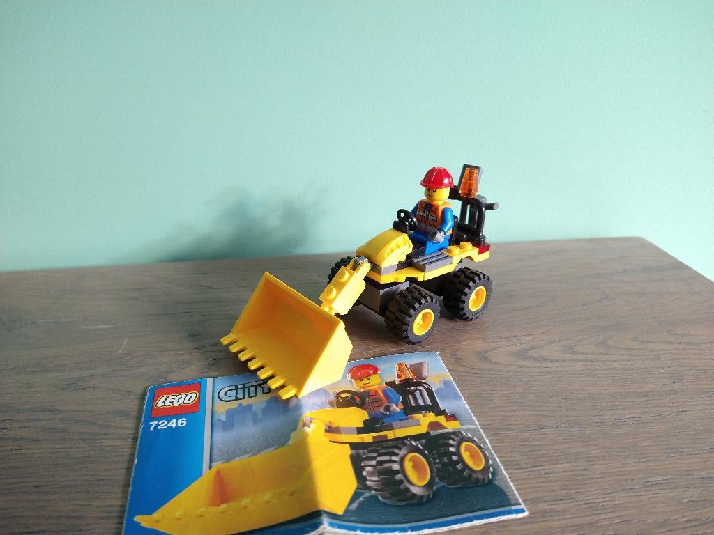 Lego city 7246 bouwplaats mini digger shovel graafmachine, Kinderen en Baby's, Ophalen of Verzenden, Zo goed als nieuw, Complete set