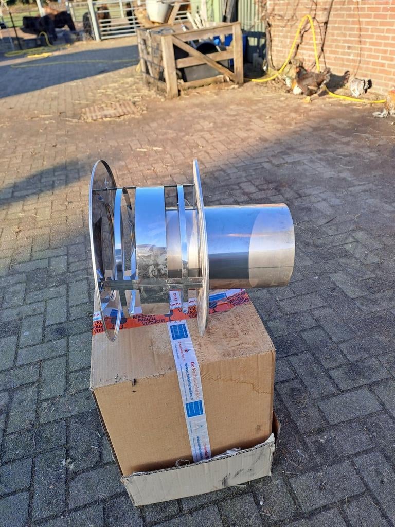 Schoorsteen kap 200mm., Ophalen, Nieuw, Afzuiger