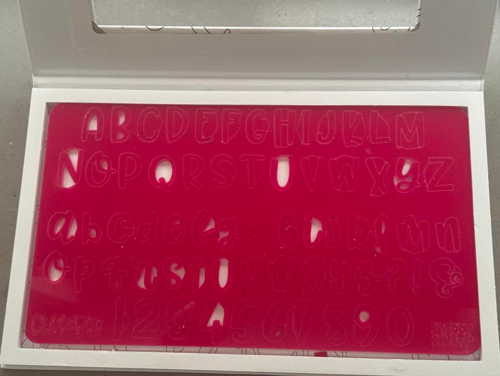 Sweetstamp Cutiepie Letterset, Ophalen of Verzenden, Zo goed als nieuw, Taarten, Overige typen