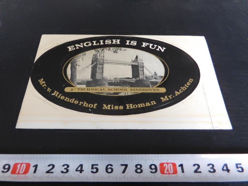 sticker EHV 3de LTS English is fun Rienderhof Homan Achten, Ophalen, Zo goed als nieuw