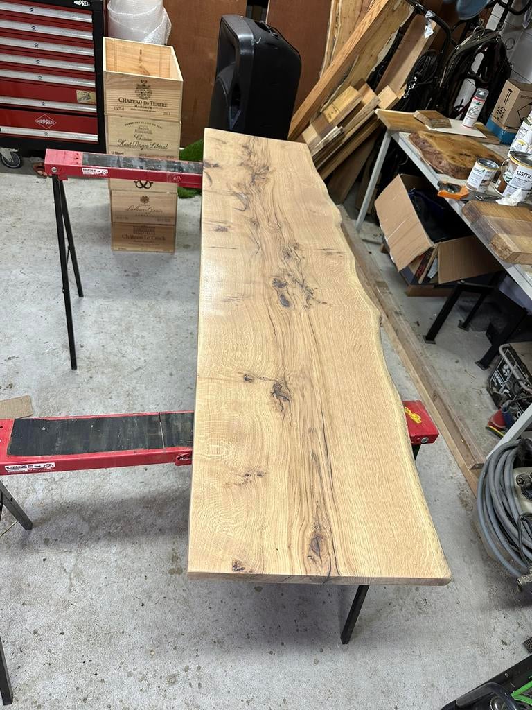 MOOI EIKEN BOOMSTAM PLANKEN OPMAAT!, Huis en Inrichting, Ophalen of Verzenden, Zo goed als nieuw