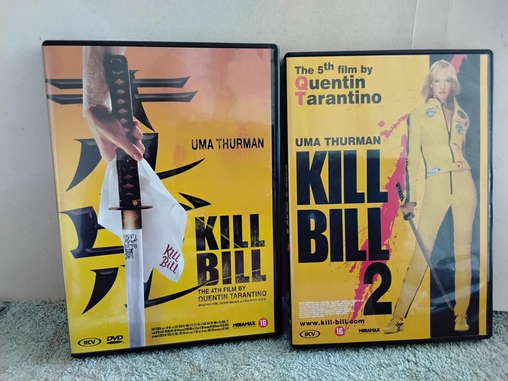 KILL  BILL  1  EN  2  QUENTIN TARANTINO'S 4 EN 5 MEESTERWERK, Vanaf 16 jaar, Ophalen of Verzenden, Zo goed als nieuw