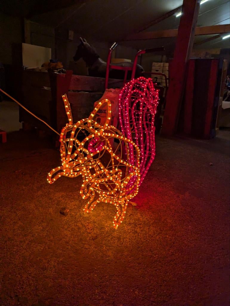 Eekhoorn LED decoratie 2x, Ophalen, Nieuw