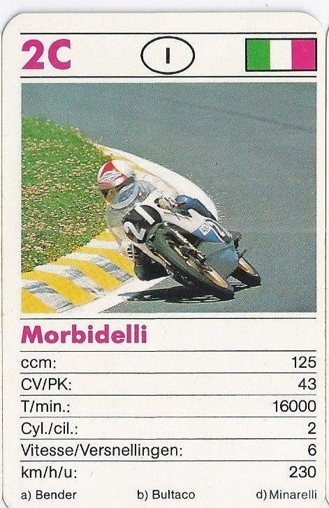 Kw18 -- motorkaartje 2c morbidelli, Verzamelen, Ophalen of Verzenden, Zo goed als nieuw, Motoren