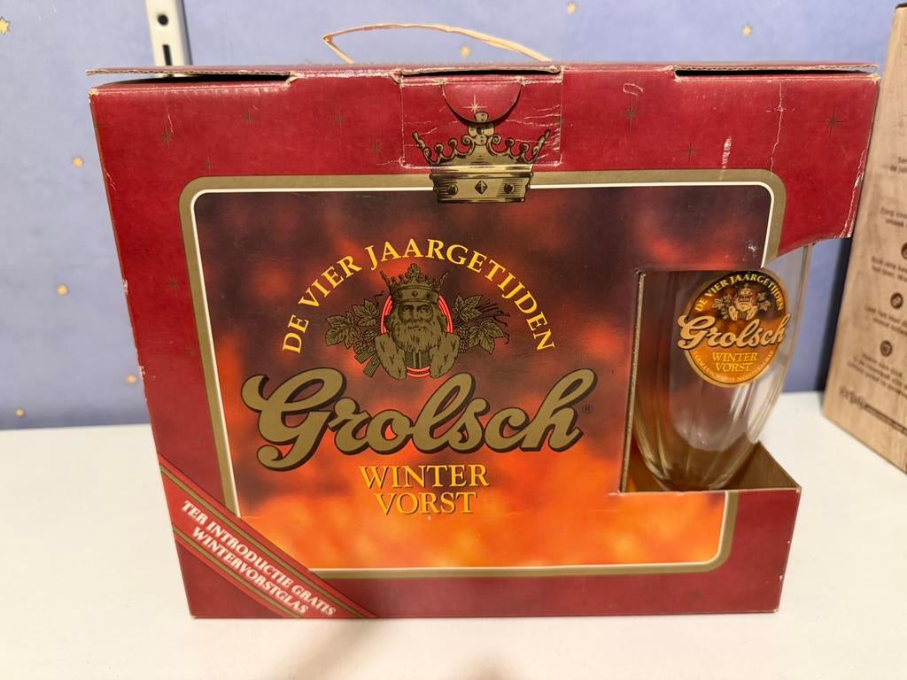 Grolsch Winter Vorst, Verzamelen, Ophalen, Zo goed als nieuw, Glas of Glazen, Grolsch