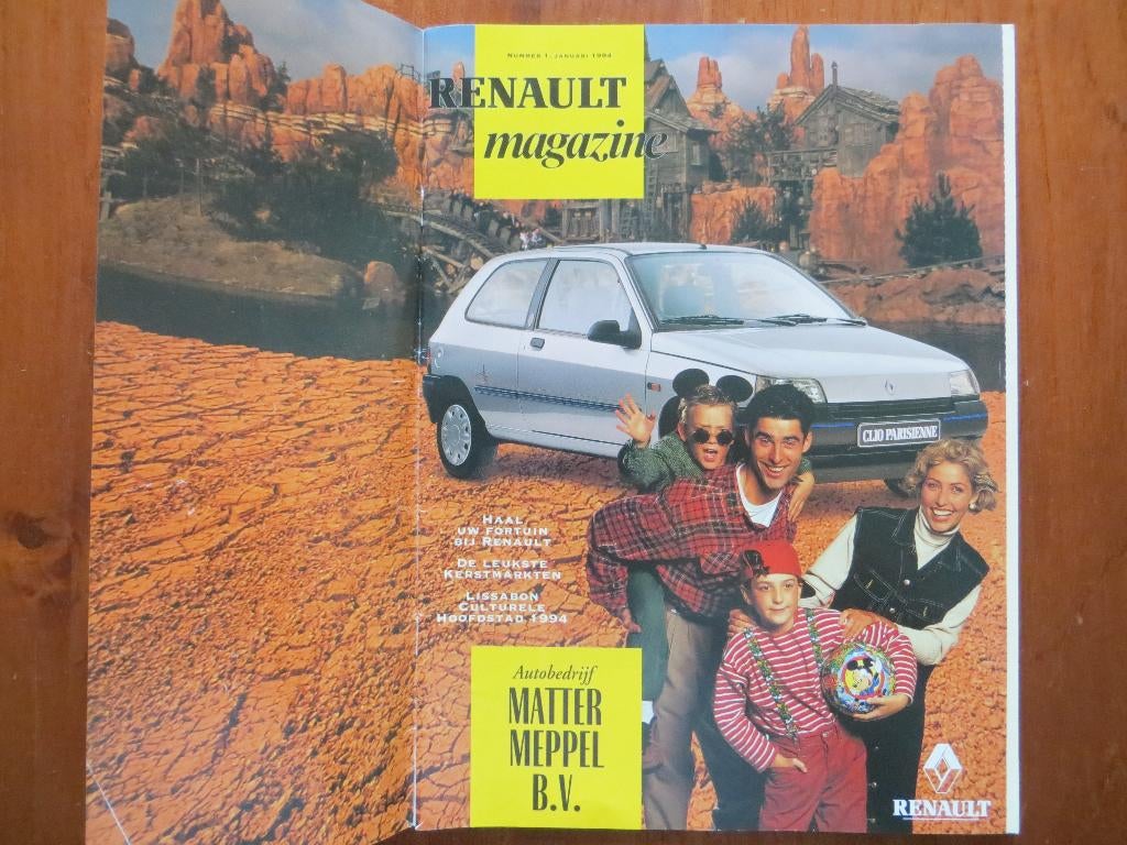 Renault Magazine jan. 1994 Laguna, Safrane Biturbo, Fortuin, Ophalen of Verzenden, Nieuw, Renault