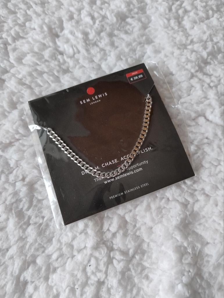 Sem Lewis Heren Armband, Ophalen of Verzenden, Nieuw, Zilver, Overige materialen