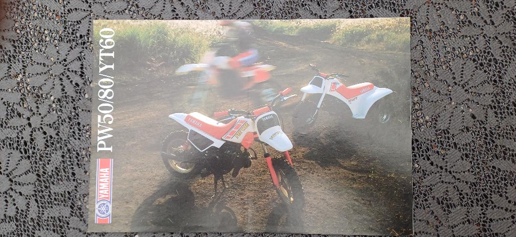 Originele folder Yamaha PW 50 80 YT60, Ophalen of Verzenden, Yamaha