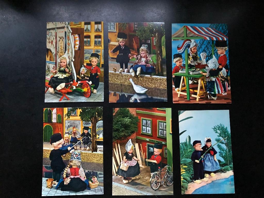 Vintage Ongelopen Kaart Dovina Pop Poppen, Ophalen of Verzenden, 1960 tot 1980, Overige thema's