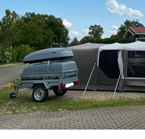 Daxara Bagagewagen, kantelbaar + Thule Pacific 200 dakkoffer, Ophalen, Gebruikt, Tot en met 2