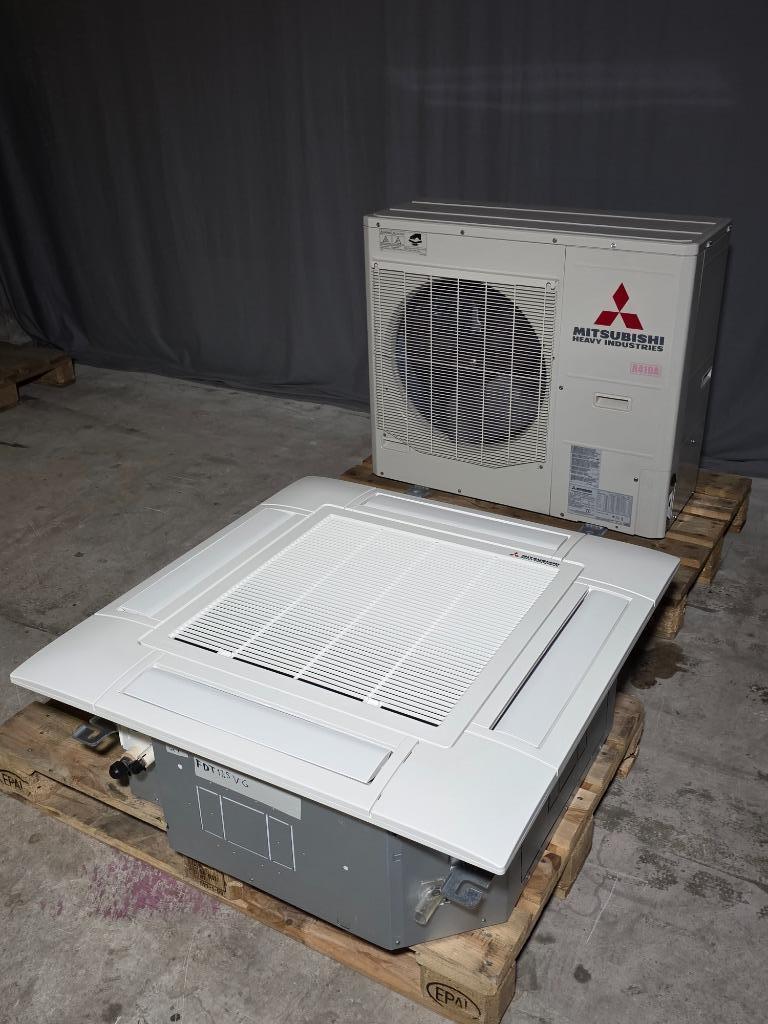 Mitsubishi airco FDT140 warmtepomp plafond cassette 16,0 kW, Koelen en Ontvochtigen, Timer, 3 snelheden of meer, Ophalen of Verzenden