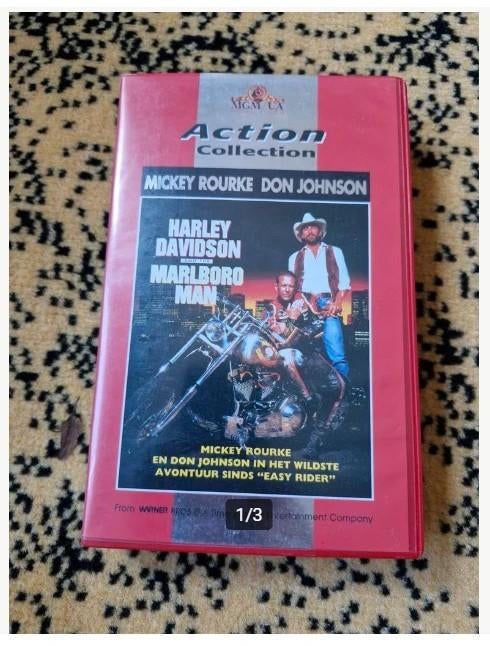 Vhs Harley Davidson and the Marlboro man h3, Cd's en Dvd's, Vanaf 16 jaar, Ophalen of Verzenden, Zo goed als nieuw, Actie en Avontuur