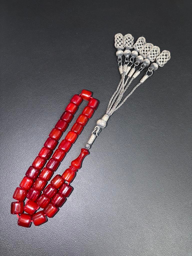 Premium Tesbih met Trabzon Kazaziye Zilver, Ophalen of Verzenden