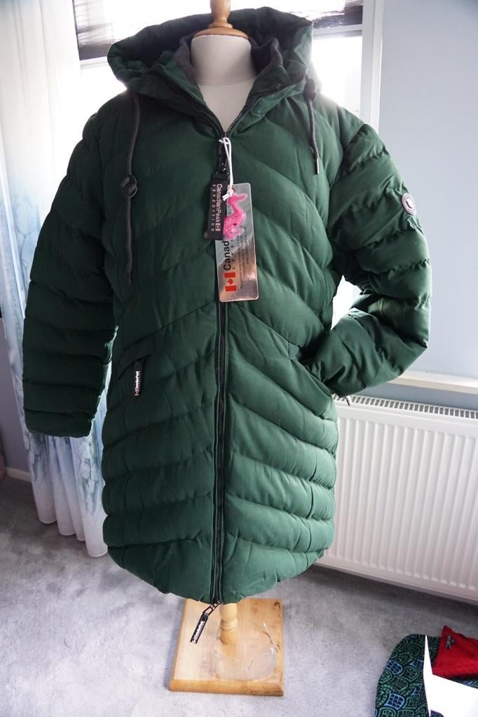 Prachtige halflange groen gewatt. jas v Canadian Peak Xxl 44, Maat 42/44 (L), Nieuw, Ophalen of Verzenden, Canadian Peak