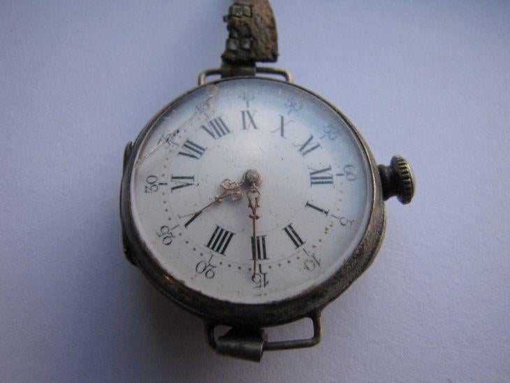 Zilveren horloges, Sieraden, Tassen en Uiterlijk, Horloges | Antiek, Overige merken, Zakhorloge, Verzenden, 1900 tot 1930