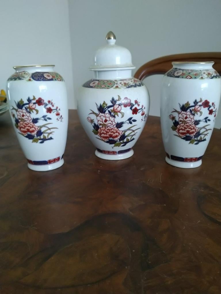 3 nette oude sier vazen, Ophalen of Verzenden