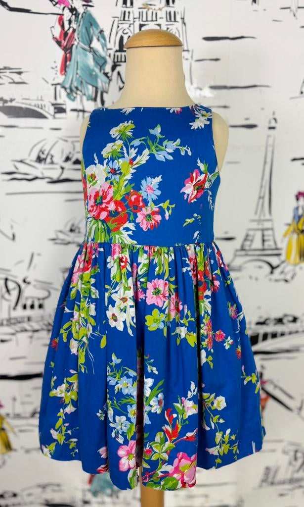Ralph Lauren blauwe zomerjurk meisje maat 4, Ralph Lauren, Jurk of Rok, Ralph Lauren EU, Verzenden