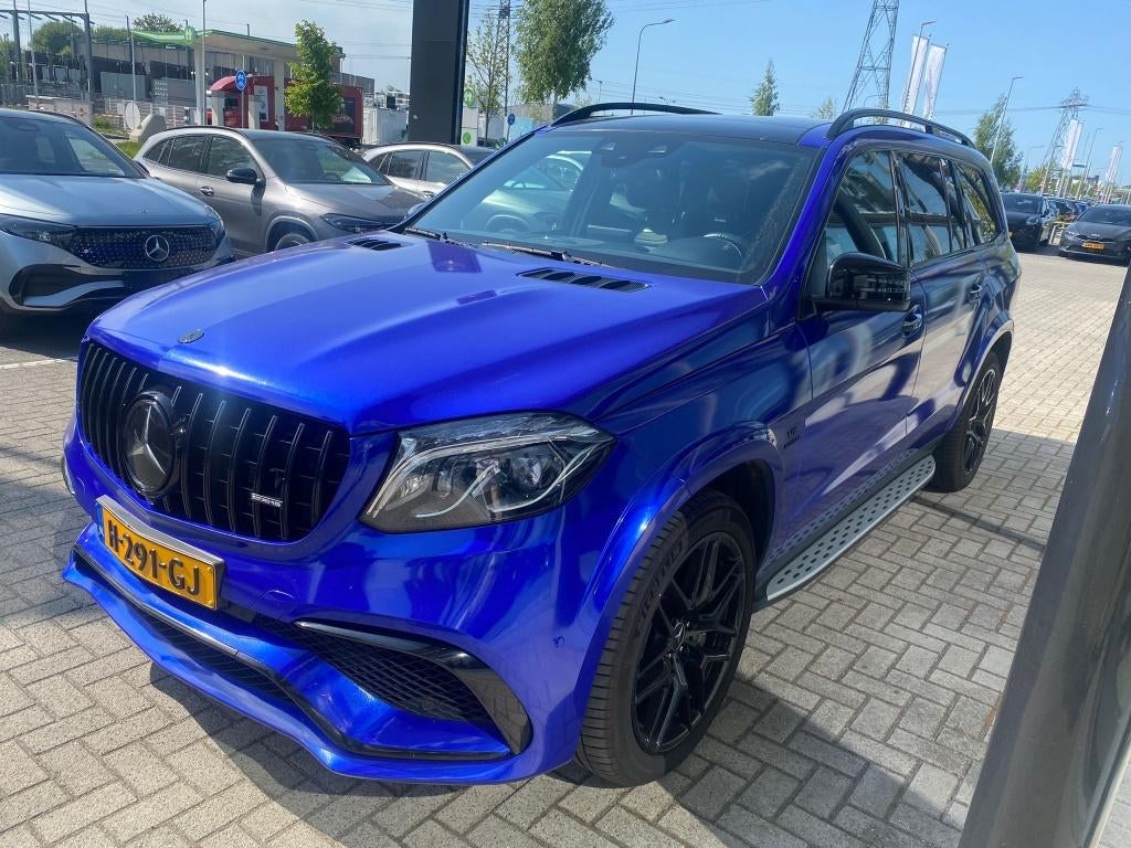Ster Occasion Mercedes-AMG GLS 63 met Mercedes garantie!, 5461 cc, 3290 kg, Blauw, 7 stoelen