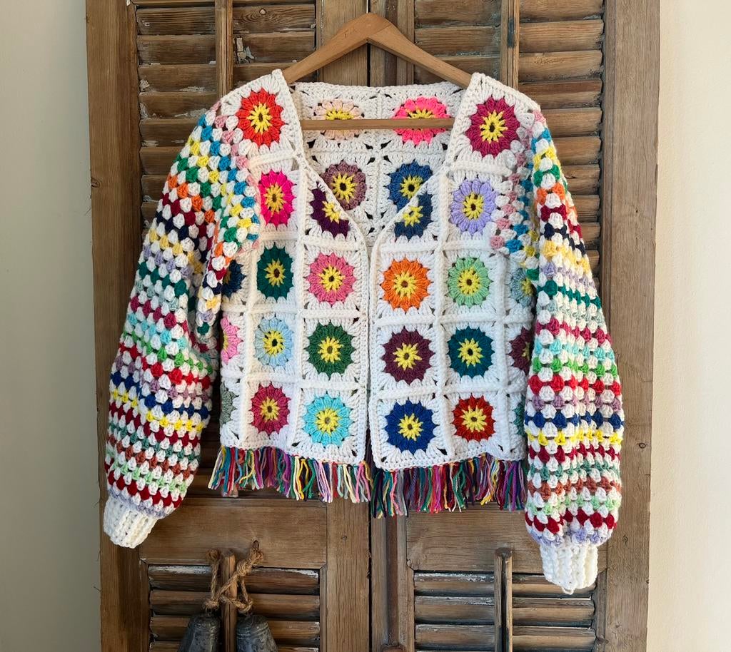 🌸Granny Square gehaakt vest maat S🌸, Verzenden, Nieuw, Maat 36 (S), Overige kleuren