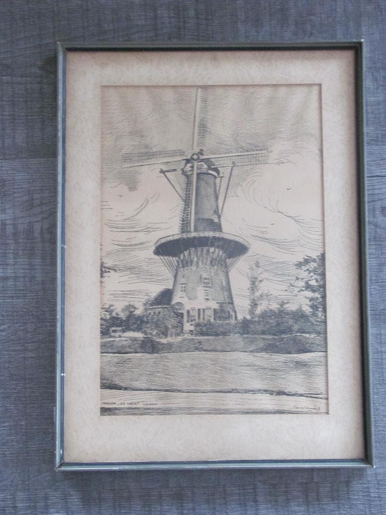 Jan Wilmink - Molen "de Valk" in Leiden, Ophalen of Verzenden