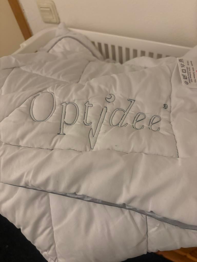 Optidee 1 persoons dekbed, Eenpersoons, Wit, Ophalen of Verzenden, Deken of Dekbed