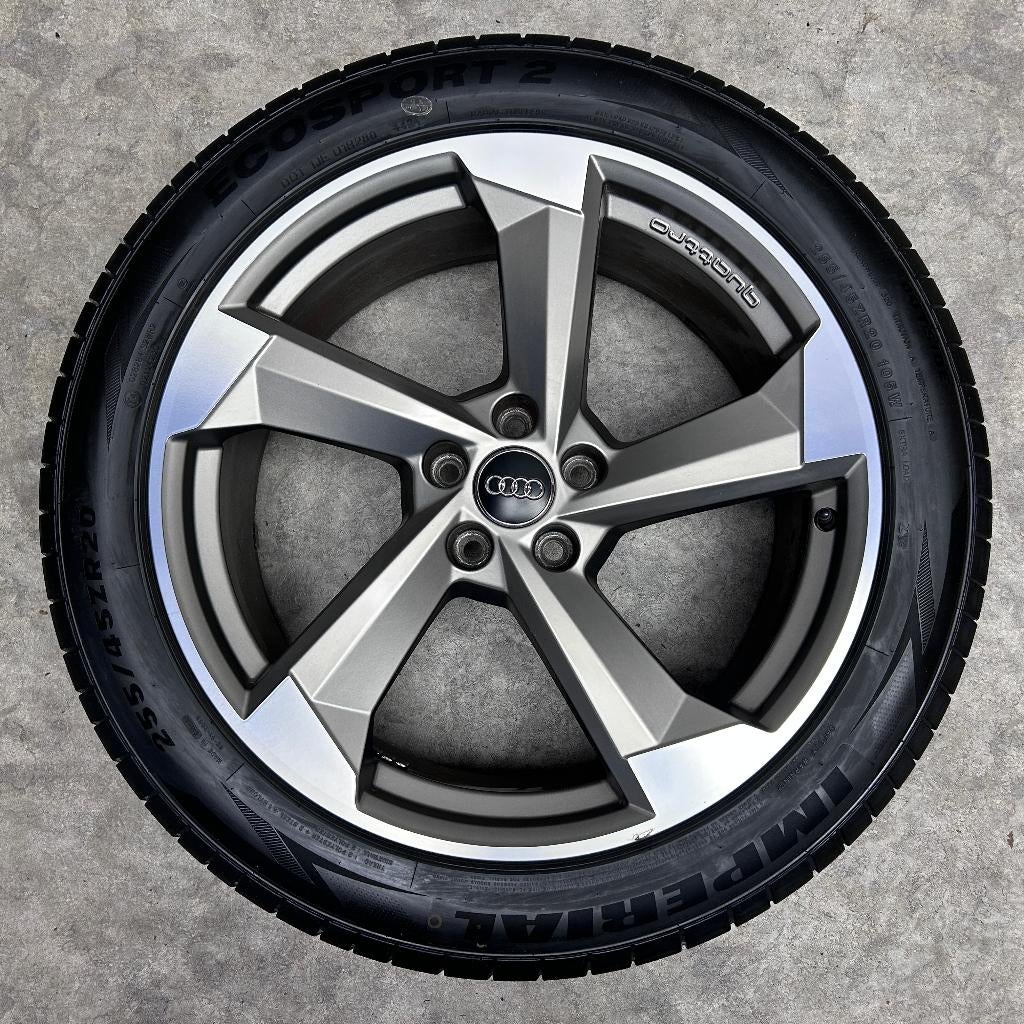 20 inch originele quatro rotor velgen + zomer banden Audi Q5, Auto-onderdelen, Banden en Velgen, Audi, Gebruikt, 255 mm, Banden en Velgen
