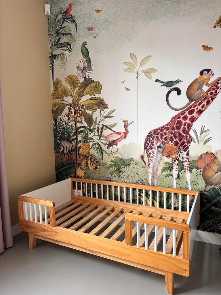 Peuterbed Petit Amelie retro look, Gebruikt, 70 tot 85 cm, Lattenbodem, 140 tot 160 cm