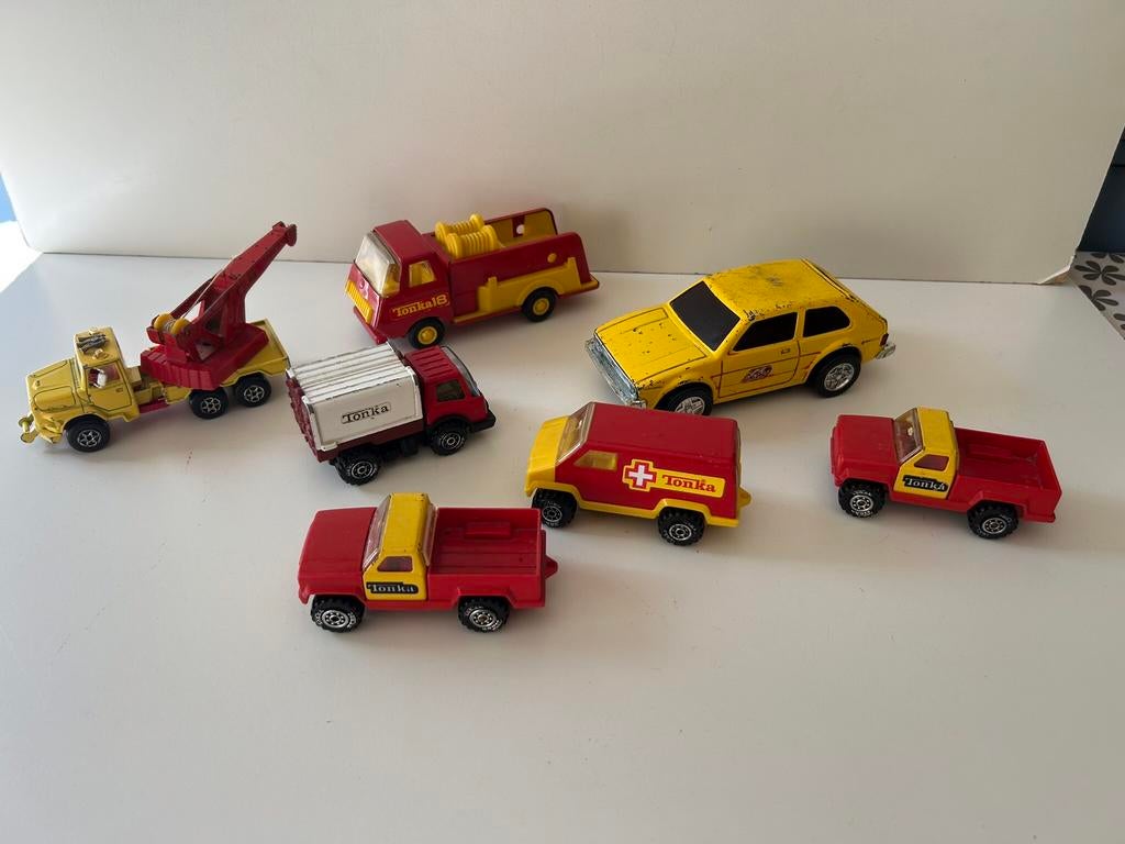 7 Tonka Speelgoed Auto’s ( in Hilversum ), Ophalen of Verzenden, Gebruikt