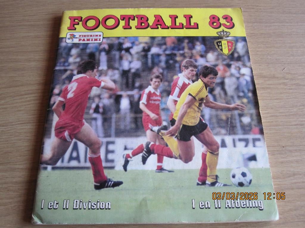 Panini voetbal stickerboek 1983, Ophalen of Verzenden, Zo goed als nieuw, Sport