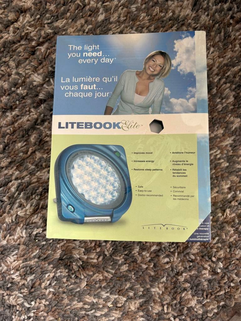 Litebook Elite lichttherapie lamp zgan, Ophalen of Verzenden, Zo goed als nieuw, Overige typen