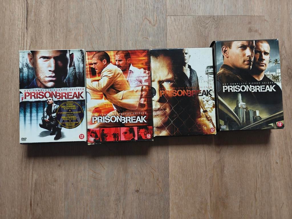4 seizoenen Prison Break op DVD compleet - seizoen 1 t/m 4, Cd's en Dvd's, Dvd's | Tv en Series, Vanaf 12 jaar, Ophalen, Zo goed als nieuw