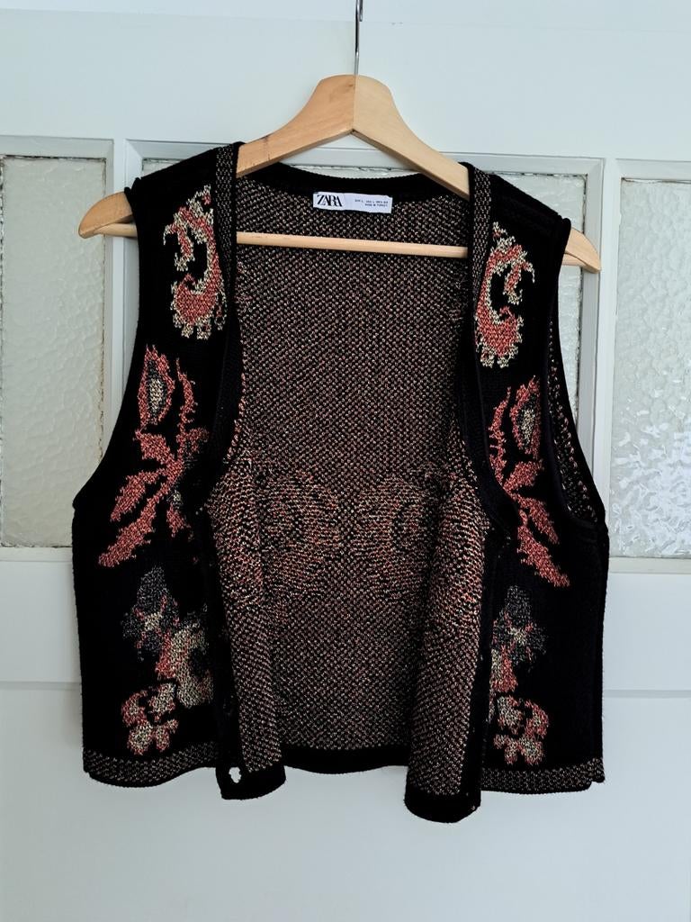 Boho Jacquard Gilet L, Kleding | Dames, Overige Dameskleding, Zara, Ophalen of Verzenden, Zo goed als nieuw
