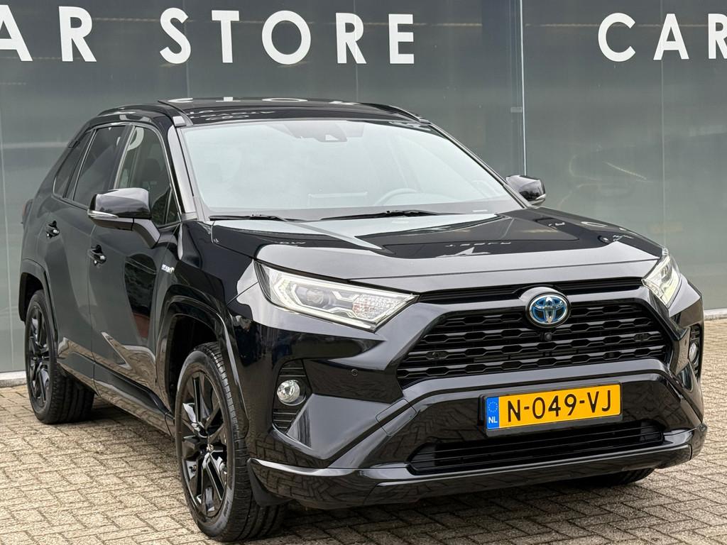 Toyota RAV4 2.5 Hybrid AWD Black Edition Pano|Leder|JBL, Automaat, Gebruikt, 2487 cc, 1650 kg
