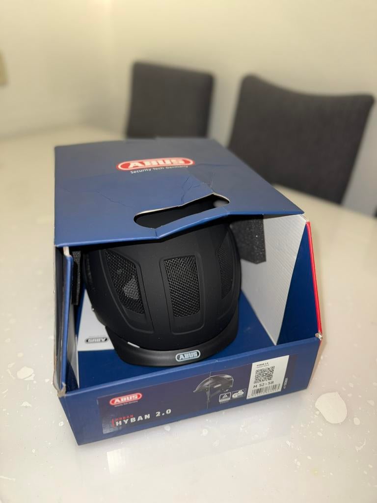 Fietshelm Abus Hyban 2.0 Velvet Black M - Gloednieuw in doos, Ophalen of Verzenden, Zo goed als nieuw, M, Heer of Dame