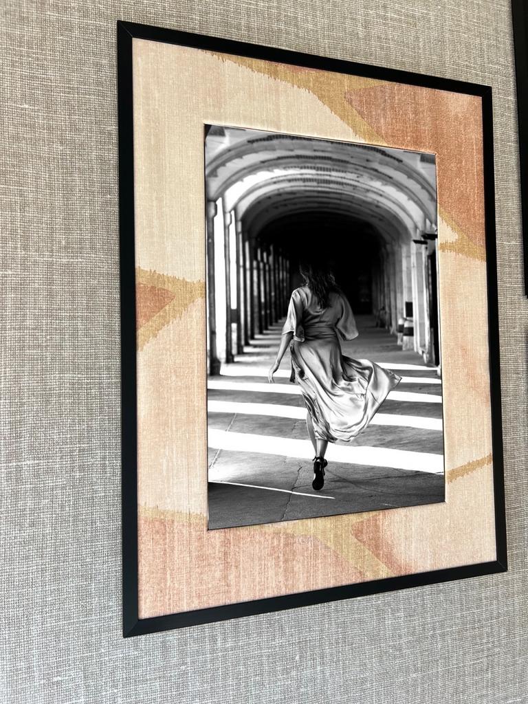 Fotolijst 30x40 met passe-partout Élitis behang VP 932 10, Ophalen, Minder dan 50 cm, Gebruikt, 50 tot 75 cm