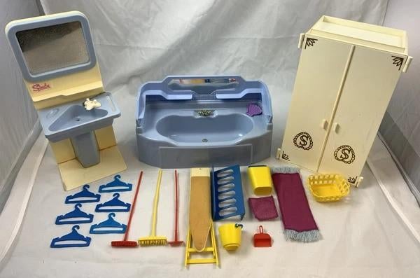 Pedigree Sindy pop Badkamer Kledingkast Meubels Vintage 80s, Coolsingel 104, 3011 AG Rotterdam, Netherlands, Fashion Doll, Verzenden