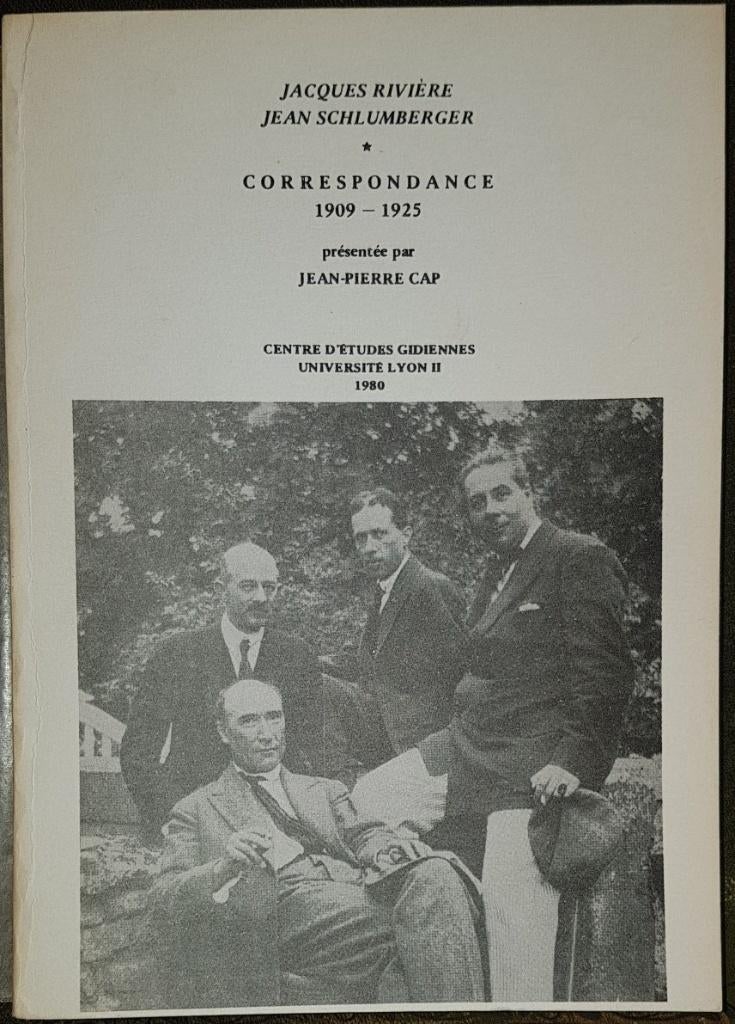 Jacques Rivière & Jean Schlumberger - Correspondance, Ophalen of Verzenden, Zo goed als nieuw