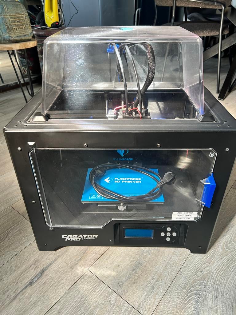 Flashforge Creator Pro 3D printer, Ophalen, Gebruikt