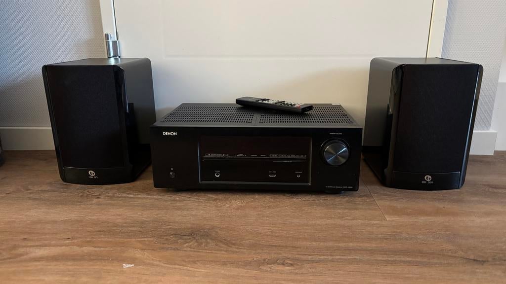 Denon AVR-X500 versterker met Boston Acoustics A25 speakers, Ophalen of Verzenden, Gebruikt, Overige merken