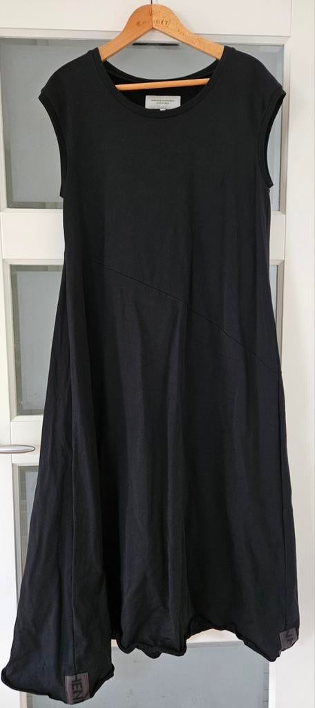 Henriette Steffensen- mt M- NIEUW mouwloze jurk diep zwart, Henriette Steffensen, Zwart, Nieuw, Onder de knie