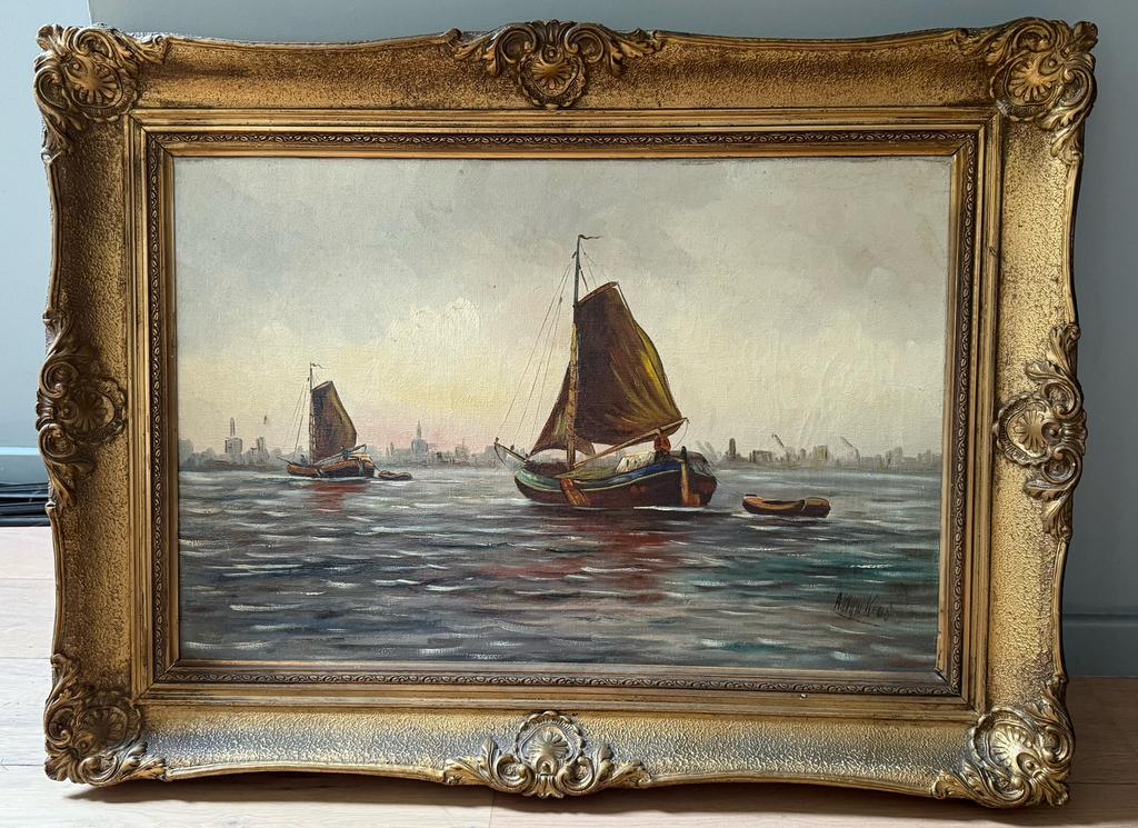 Prachtig oud schilderij, Antiek en Kunst, Ophalen