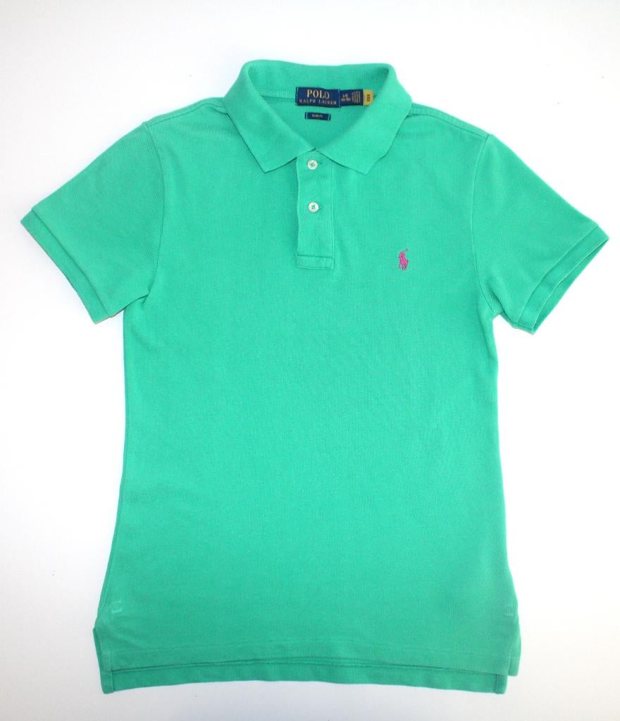 Ralph Lauren polo azuurgroen maat L 14-16y = maat 164, Ophalen of Verzenden, Zo goed als nieuw, Shirt of Longsleeve, Jongen