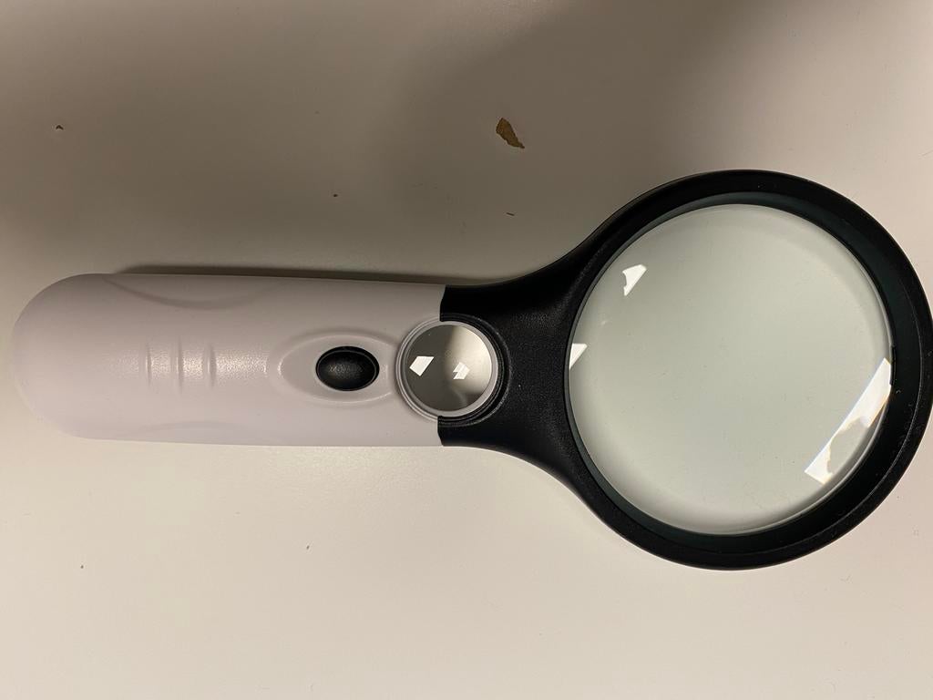 Super loep, 3x en 45x, met verlichting, nieuw, Ophalen of Verzenden, Nieuw, Vergrootglas of Loep