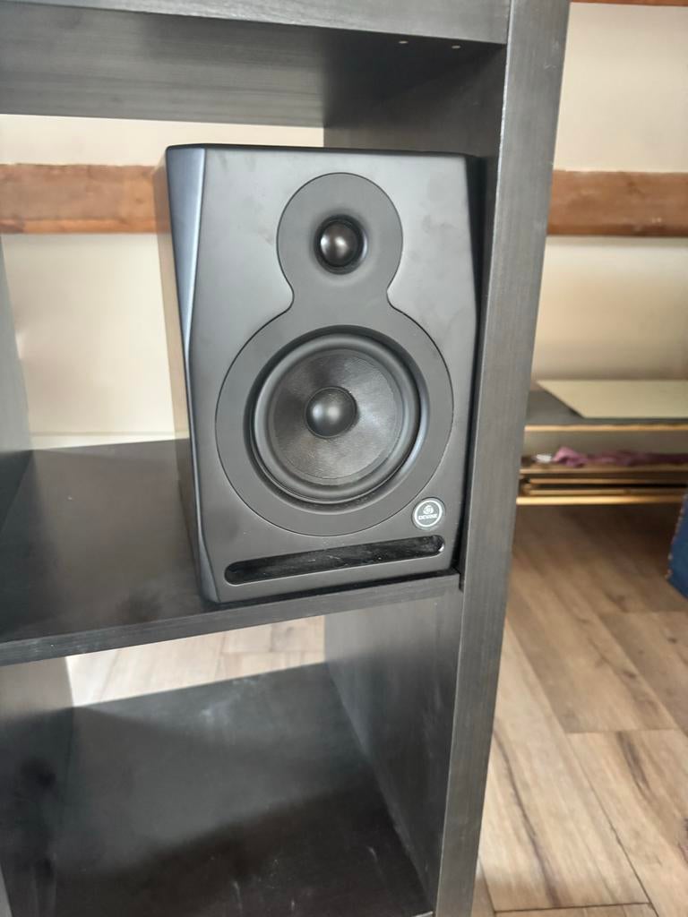 Devine RX-5a actieve studiomonitoren (set van 2) zwart, Zo goed als nieuw, 60 tot 120 watt, Front, Rear of Stereo speakers, Ophalen