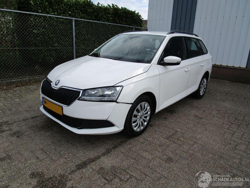 Skoda Fabia 1.0 TSI Navi Airco (bj 2022), Auto diversen, Schadeauto's, Overige carrosserieën, Wit, Handgeschakeld, Skoda
