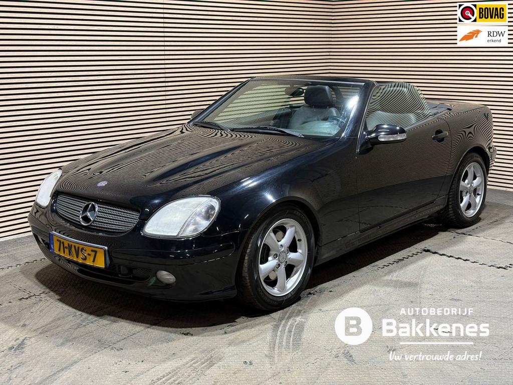 Mercedes-Benz SLK-klasse 320 | 6-Cilinder | Leder | Airco |, Auto's, Gebruikt, Zwart, Cabriolet, Zwart