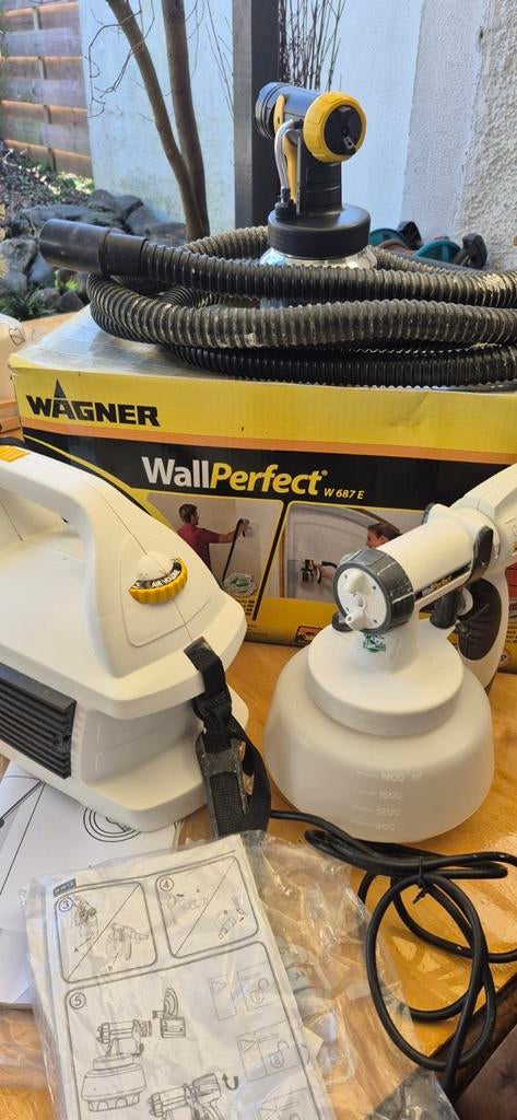 Wagner W687E verfpistoolset, Doe-het-zelf en Verbouw, Schildersmaterialen, Ophalen of Verzenden, Nieuw, Verfspuit of Verfpomp